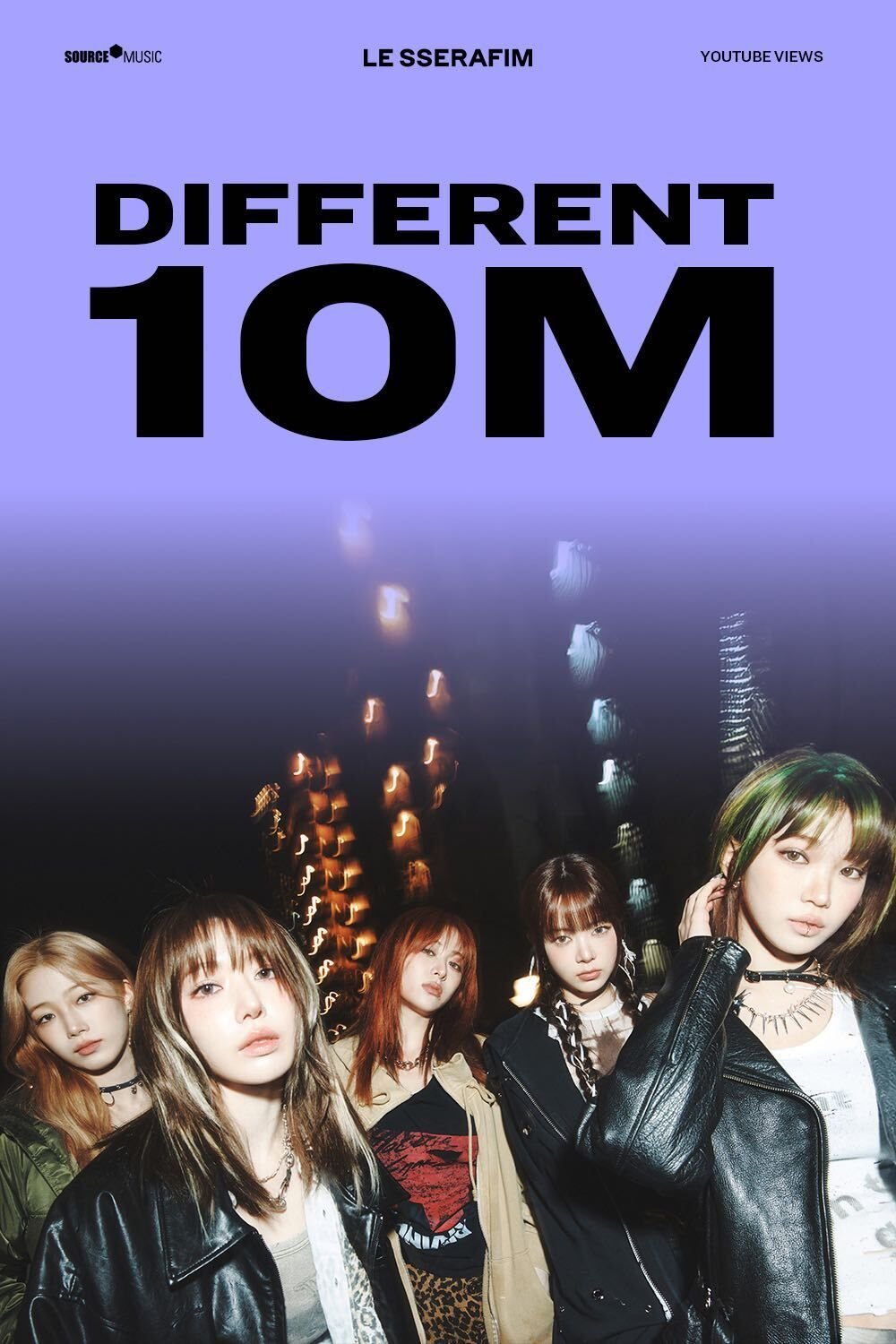 LE SSERAFIM カズハ 楽天MUSIC 再生回数 LE SSERAFIM 'DIFFERENT' MV 10M